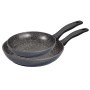 Stoneline | 10640 | Pan Set of 2 | Frying | Diameter 20/26 cm | Suitable for induction hob | Fixed handle | Anthracite - 2